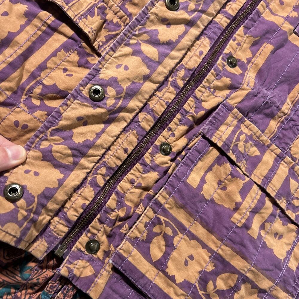 Y2k 2000s Gramicci Retro Anorak Patchwork Jacket Hoodie Mens Small Hawaiian VTG - Picture 5 of 16